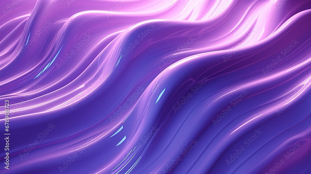 Obraz premium Violet Fractal Waves 
