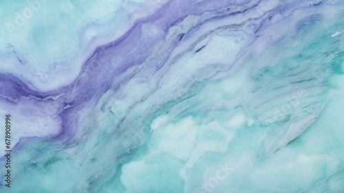 Mint Marble with Iolite Horizontal Background. Abstract stone texture backdrop. Bright natural material Surface. AI Generated Photorealistic Illustration.