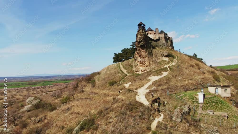 Aerial View Of Boldogko Castle In Hungary Aerial View Of Boldogko Castle In Hungary