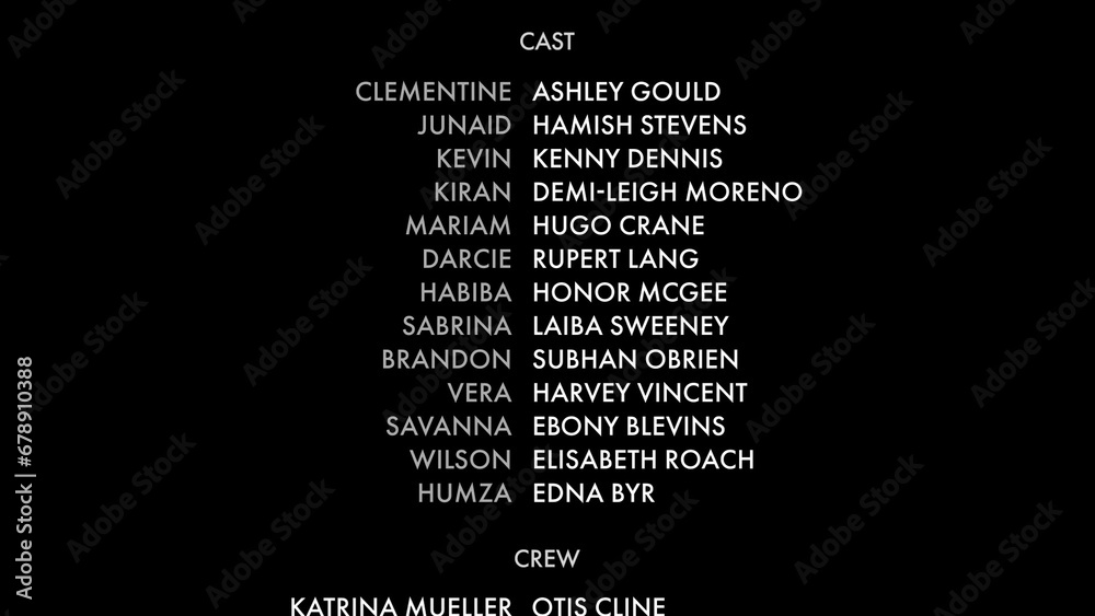 Professional Movie End Credits Roll Stock Template Adobe Stock Professional Movie End Credits Roll Stock Template Adobe Stock