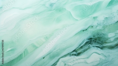 Mint Marble with Onyx Horizontal Background. Abstract stone texture backdrop. Bright natural material Surface. AI Generated Photorealistic Illustration.