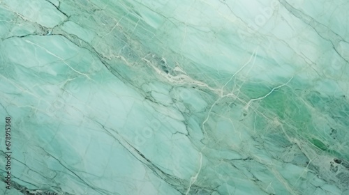 Mint Marble with Turf Horizontal Background. Abstract stone texture backdrop. Bright natural material Surface. AI Generated Photorealistic Illustration.
