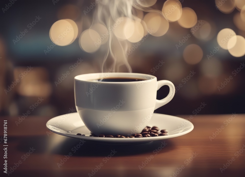 Cup of coffee on the table Cup of coffee on the table