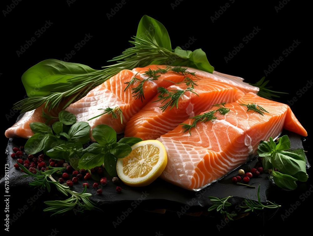 Seafood platter and fish fillet, salmon fillet, tuna fillet, octopus and squid, crab, grilled sea food, sea food and fish fillet for diet and nutrition, ai generated photo Seafood platter and fish fillet, salmon fillet, tuna fillet, octopus and squid, crab, grilled sea food, sea food and fish fillet for diet and nutrition, ai generated photo