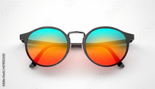 stylish sunglasses isolated on white background