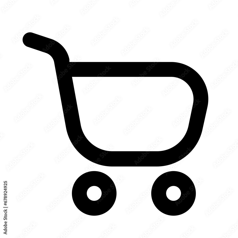 shopping cart line icon
