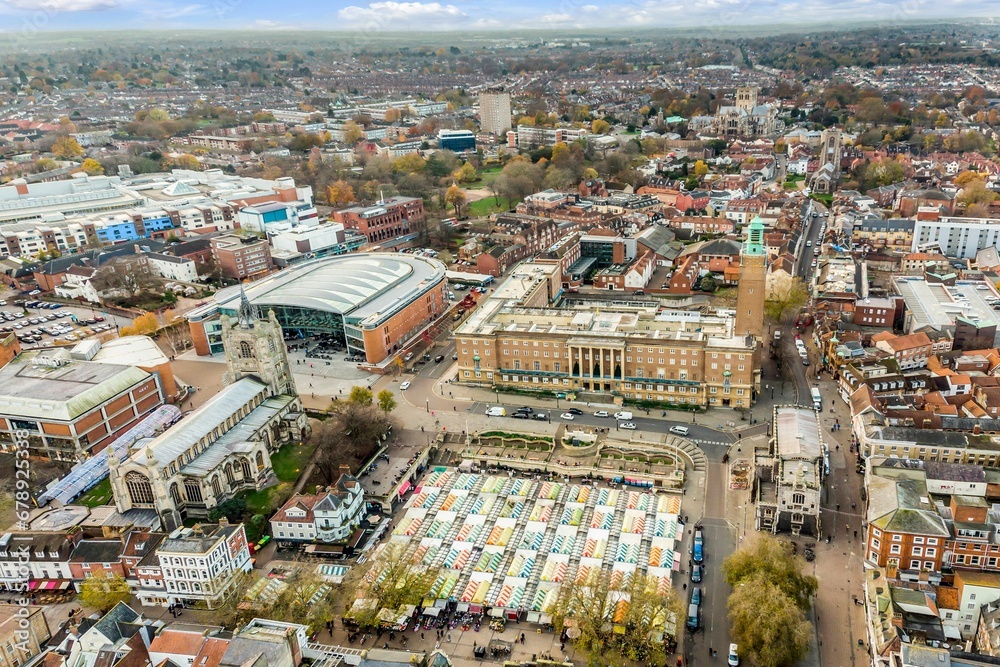 Mesmerizing view of the cityscape of Norwich, England