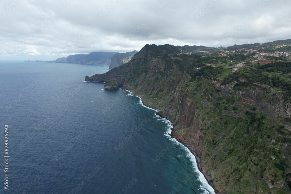 Rocky coast in Madeira, Portugal