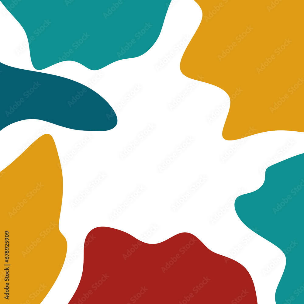Abstract Shapes Frame Background