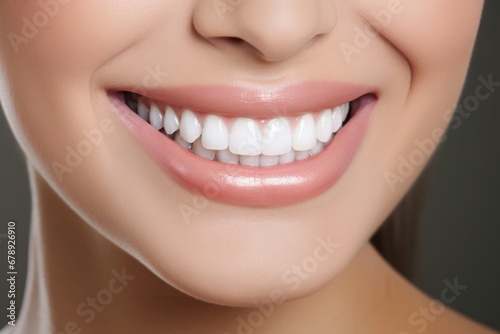 Showcasing the Radiant Smile of a Woman with Pristine Teeth Generative AI