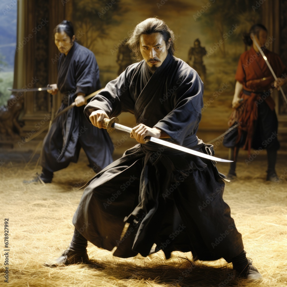 Mastering the Art of the Samurai: Intense Sword Training in Action