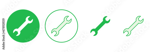Wrench icon set. repair icon vector. tools icon vector