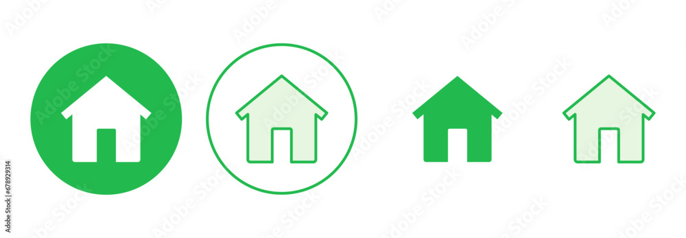 House icon set. Home icon vector House icon set. Home icon vector