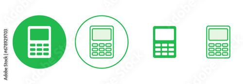 Calculator icon set. Accounting calculator icon. calculator vector