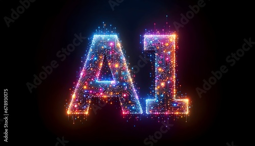 A Vibrant Display of the Letters 