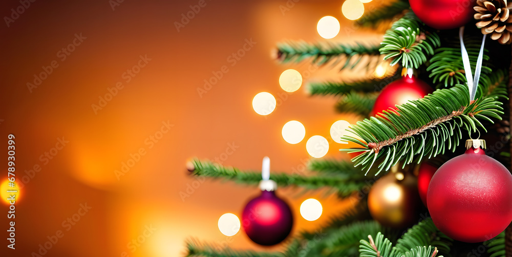 Christmas tree full of gifts with lights in the room Christmas tree full of gifts with lights in the room