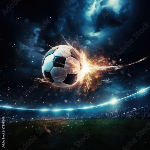 James' Soccer Ball: A Shooting Star in the Night Sky © Arnolt