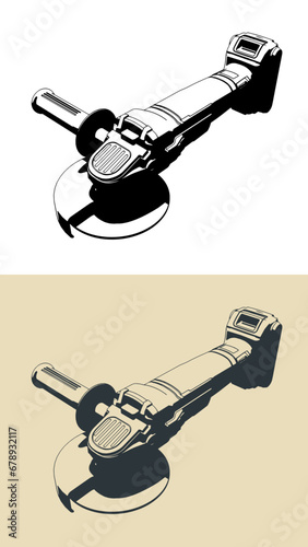 Cordless angle grinder