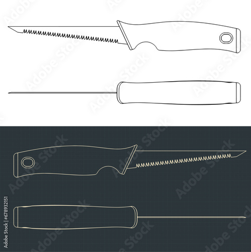 Drywall saw blueprints