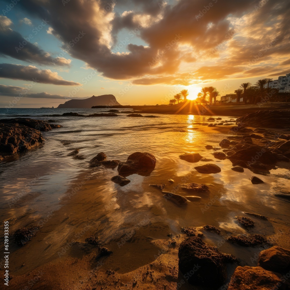 Capturing the Emotional Beauty of Lanzarote: A Fine-Grained Sunset Experience