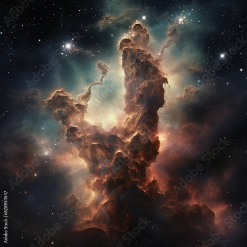 Stellar Dust: The Pillars of Creation - A Mesmerizing Display of Cosmic Beauty