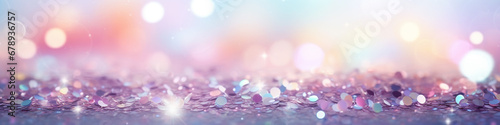 Abstract glitter lights background blurred bokeh