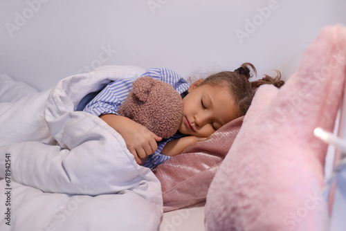 Little girl sleeping peacef...