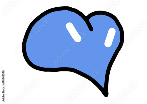 Hand drawn heart doodle