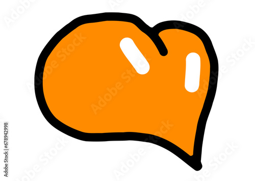 Hand drawn heart doodle