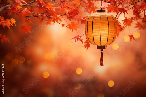 hanging lanterns for chinese new year background