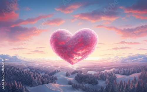 Heartwarming Love in Winter Wonderland. valentine's day