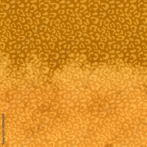 Safari Leopard Print Background - Golden Animal Print Design