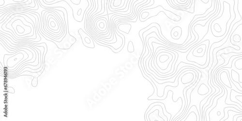 Seamless pattern with lines Topographic map. Geographic mountain relief. Abstract lines background. Contour maps. Vector illustration, Topo contour map on white background, Topographic contour lines.