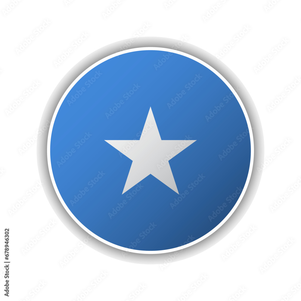 Abstract Circle Somalia Flag Icon
