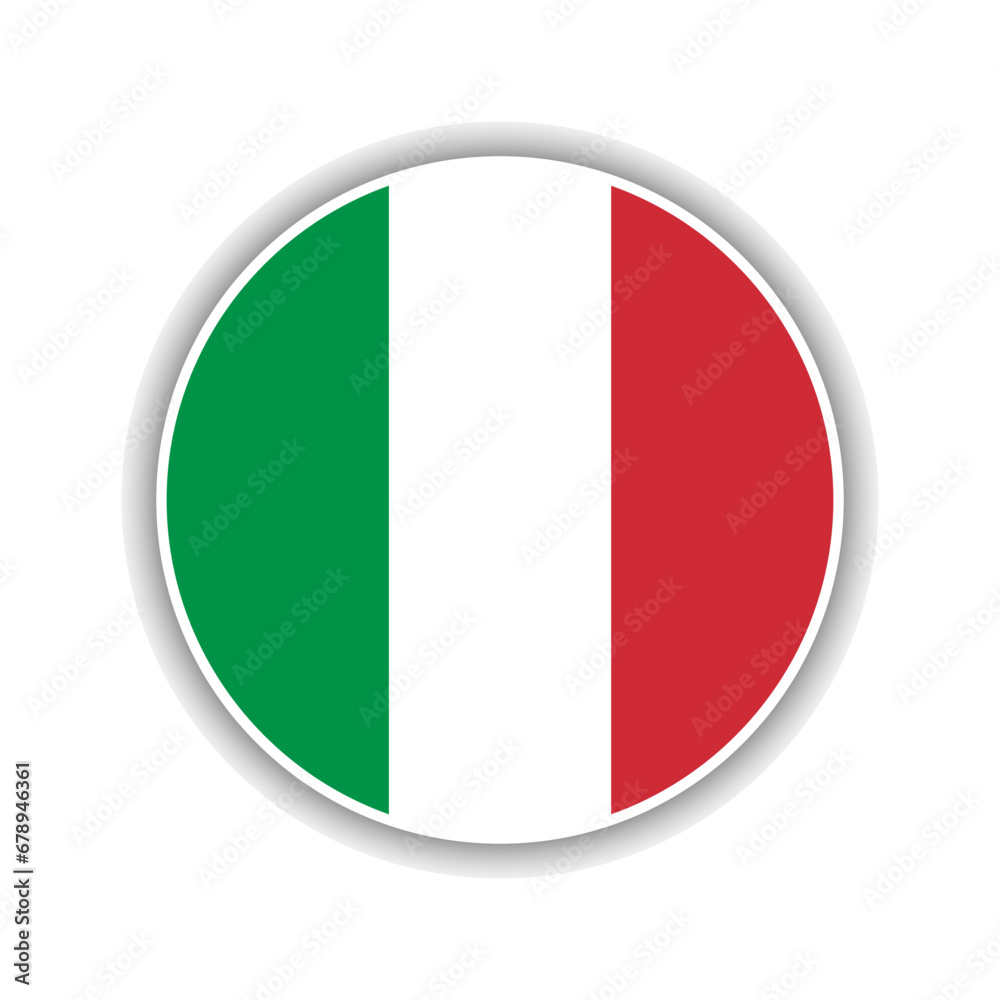 Abstract Circle Italy Flag Icon Abstract Circle Italy Flag Icon