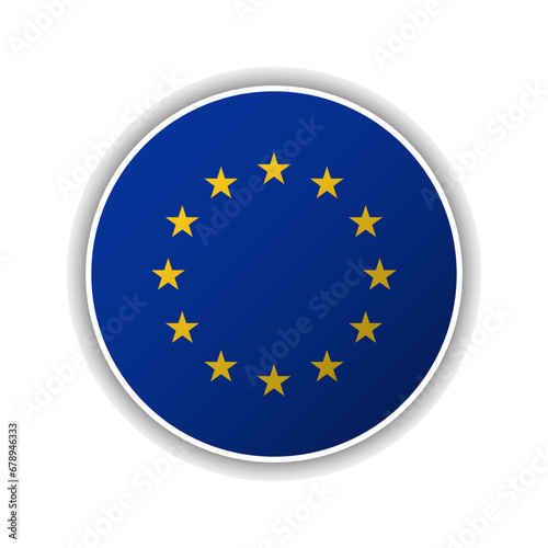 Abstract Circle European Union Flag Icon