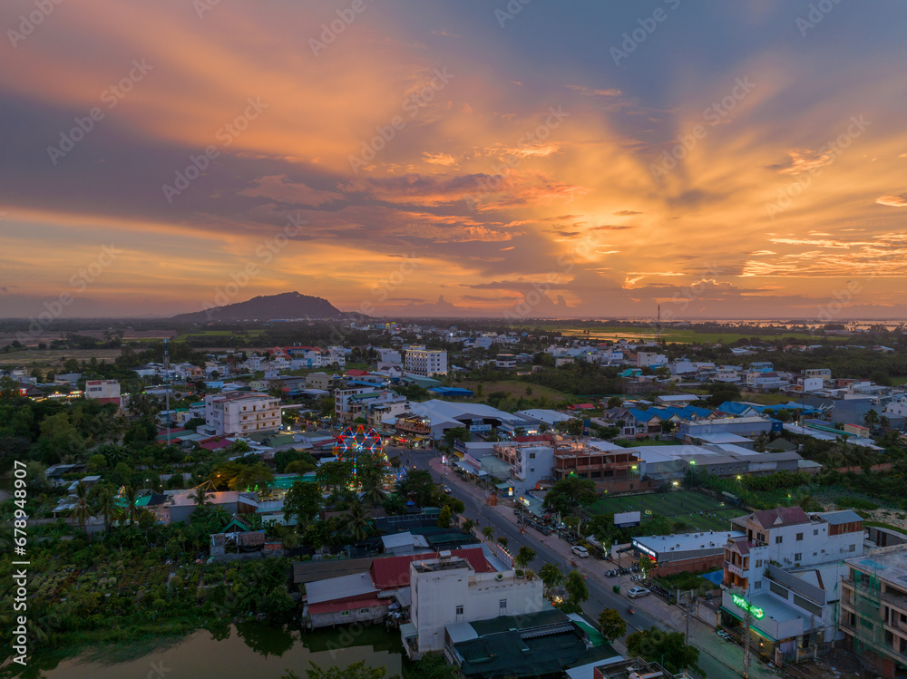 Chau Doc city, An Giang Province, southern Viet Nam.