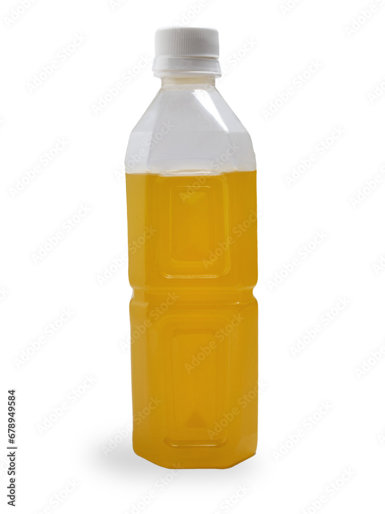 A bottle of fresh orange juice, cut out isolated A bottle of fresh orange juice, cut out isolated
