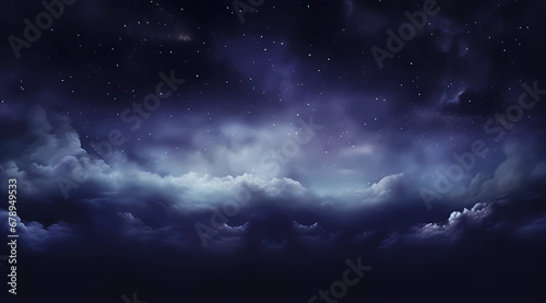 Dark night space and clouds backgrounds