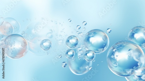 水中の泡