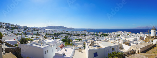 Mykonos island cityscape in Greece