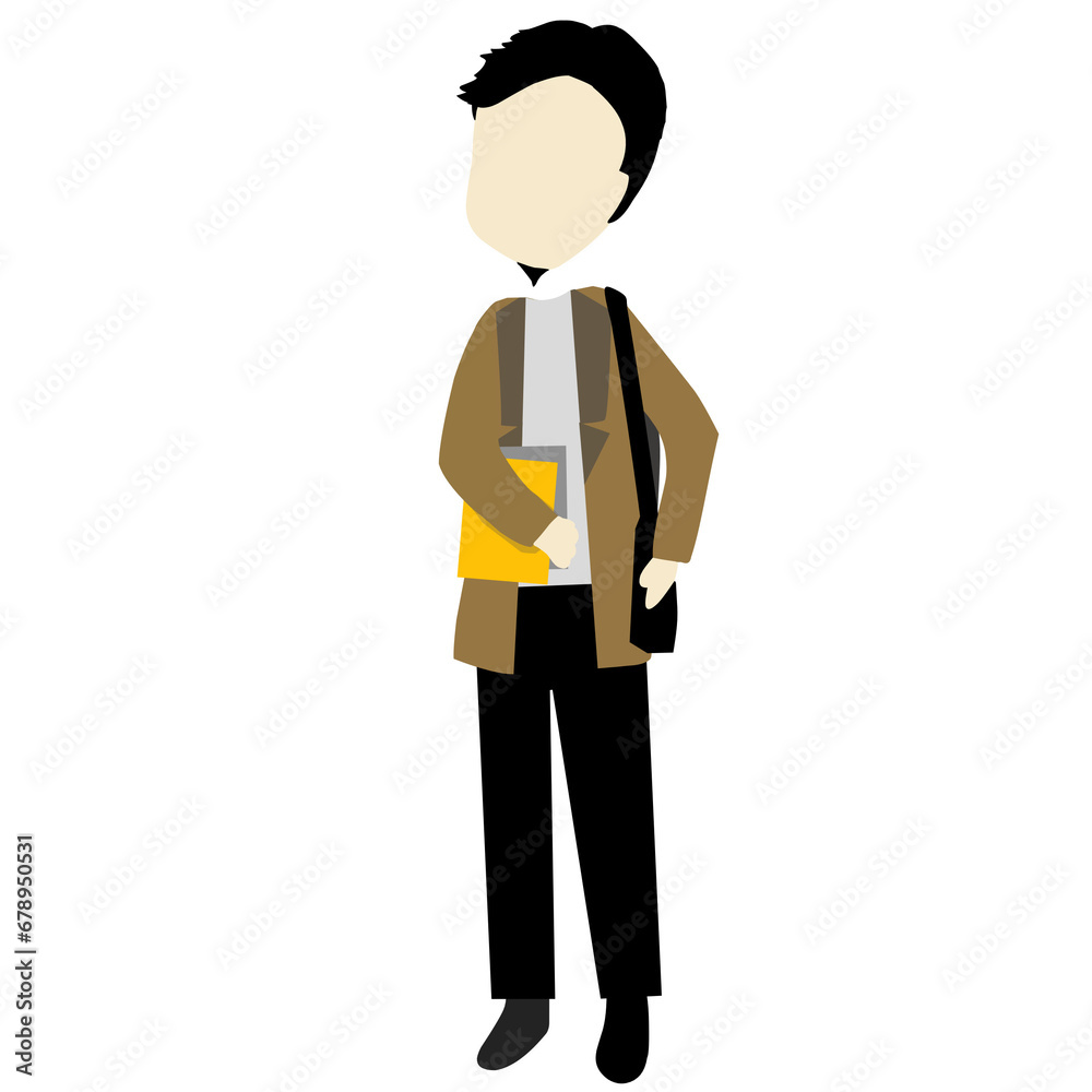 Illustration of a faceless business man Illustration of a faceless business man