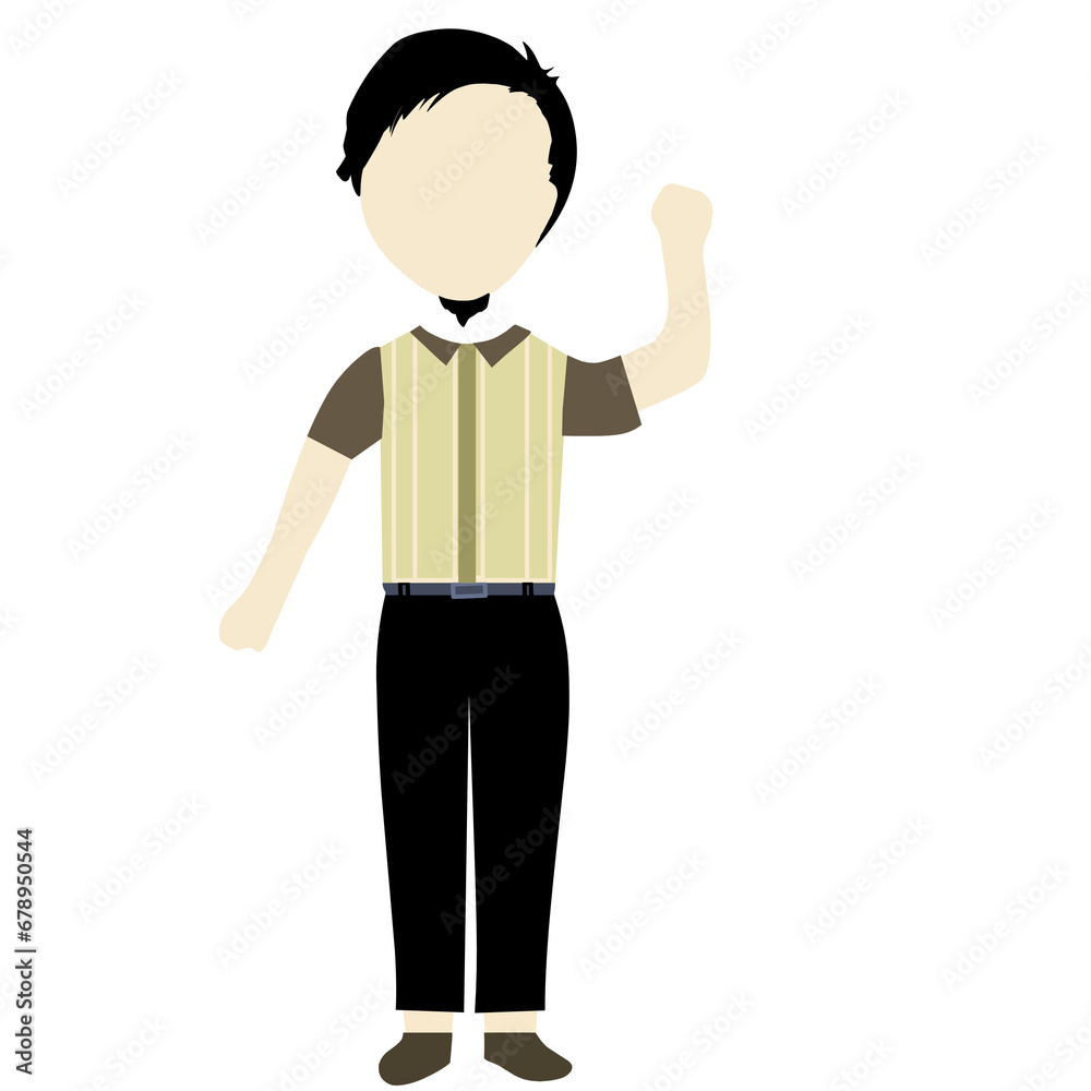 Illustration of a faceless business man Illustration of a faceless business man