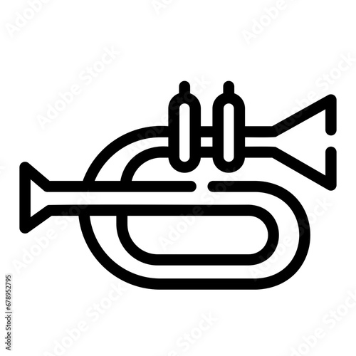 trumpet Line Icon