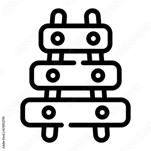 xylophone Line Icon