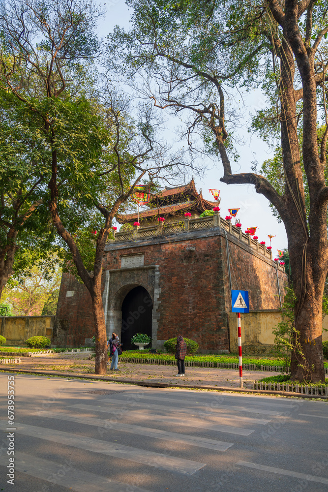 North Gate (1805) of Imperial Citadel in Hanoi, Vietnam