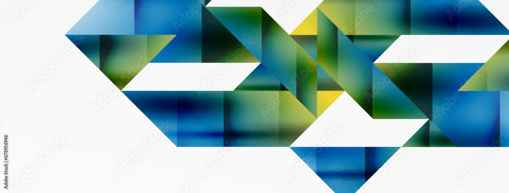 Captivating vector abstraction. Triangles interlock in mesmerizing dance, crafting dynamic geometric backdrop. Fusion of shapes and angles creates artful symphony of modern design Captivating vector abstraction. Triangles interlock in mesmerizing dance, crafting dynamic geometric backdrop. Fusion of shapes and angles creates artful symphony of modern design