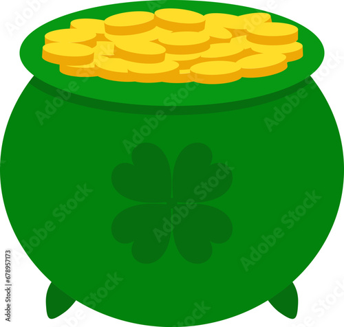 Pot of gold illustration