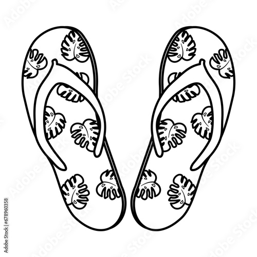 footwear flip flops doodle © Hashslingingslasher