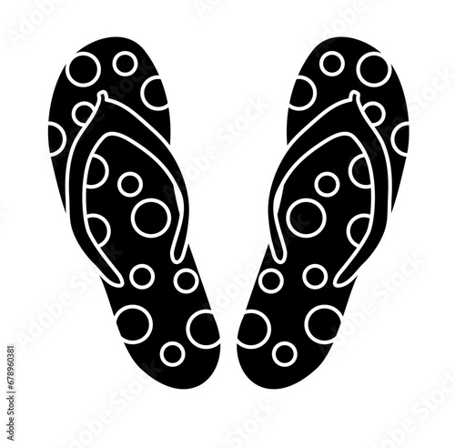 footwear flip flops doodle